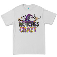 Dove Grey Witches Be Crazy Premium Tee - CowhideDigitalArt