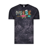 Cloud Black western nurse arrow floral Vintage Tee - BarkalooDesign