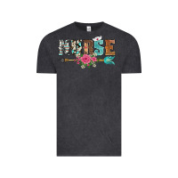 Vintage Black western nurse arrow floral Vintage Tee - BarkalooDesign