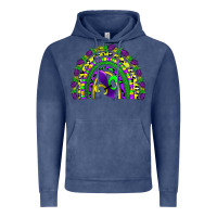 Vintage Denim mardi gras rainbow Vintage Hoodie - AdoDesignShop