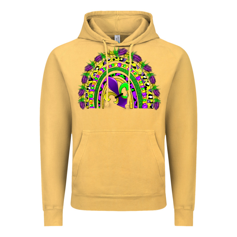 Mardi Gras Rainbow Vintage Hoodie by AdoDesignShop | Teevron