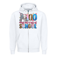 White 100 magical days of school Zipper Hoodie - LillyAllenDesigns