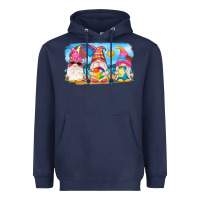 Navy summer gnomes Heavyweight Hoodie - NancyCooperArtShop