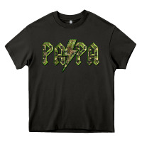 Asphalt papa  lightning camouflage Heavy Core Tee - BarkalooDesign