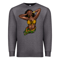 Charcoal Heather black woman Premium Sweatshirt - NancyCooperArtShop