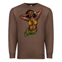 Chestnut black woman Premium Sweatshirt - NancyCooperArtShop