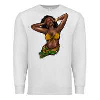 Oatmeal Heather black woman Premium Sweatshirt - NancyCooperArtShop