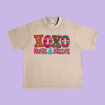 Xoxo Hugs And Kisses Urban Heavy Tee Designed By Jasminsmagicworld