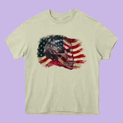 Red White Rawr 4th Of July Heavy Core Tee Designed By Cowgirlartshop