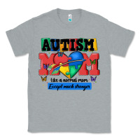Heather Grey autism mom like a normal mom Classic Tee - MaliasSmallBusiness