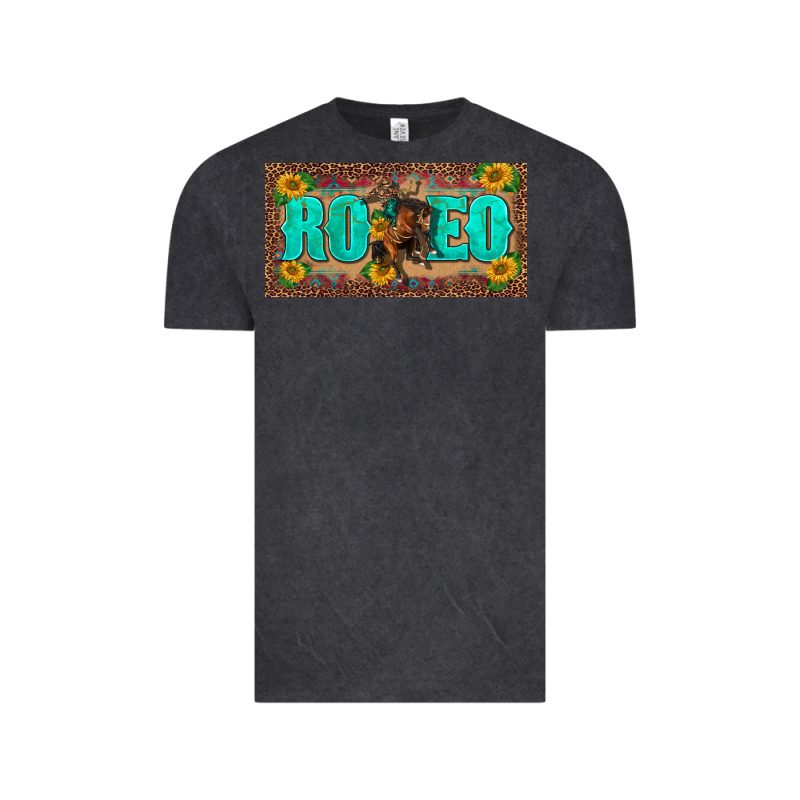 Western Rodeo Horse Leopard Aztek Sunflower License Plate Template Vintage Tee by BarkalooDesign | Teevron