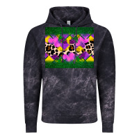 Cloud Black mardi gras Leopard and heart Vintage Hoodie - AdoDesignShop
