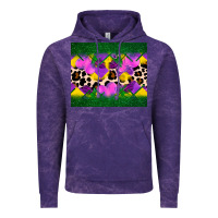 Cloud Purple mardi gras Leopard and heart Vintage Hoodie - AdoDesignShop