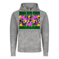 Cloud Rock mardi gras Leopard and heart Vintage Hoodie - AdoDesignShop