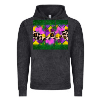 Vintage Black mardi gras Leopard and heart Vintage Hoodie - AdoDesignShop