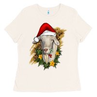 Bone christmas goat Ladies Tee - RanaPortraitStore