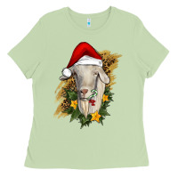 Matcha christmas goat Ladies Tee - RanaPortraitStore