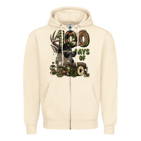 Sandshell 100 days of school hunting deer Zipper Hoodie - LillyAllenDesigns