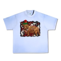 Grape Ice christmas highland cow Urban Heavy Tee - BarkalooDesign