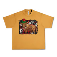 Peanut Butter christmas highland cow Urban Heavy Tee - BarkalooDesign
