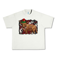 Pistachio christmas highland cow Urban Heavy Tee - BarkalooDesign