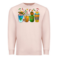 Pale Pink Cinco de Mayo Coffee Cups Premium Sweatshirt - texasbilliewilder
