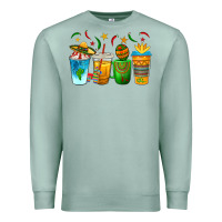 Seafoam Cinco de Mayo Coffee Cups Premium Sweatshirt - texasbilliewilder