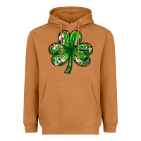 Meerkat shamrock with leopard and cowhide Heavyweight Hoodie - NancyCooperArtShop