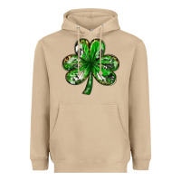 Mushroom shamrock with leopard and cowhide Heavyweight Hoodie - NancyCooperArtShop