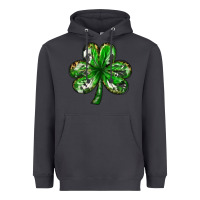 Smoke shamrock with leopard and cowhide Heavyweight Hoodie - NancyCooperArtShop