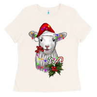 Bone christmas baby sheep Ladies Tee - RanaPortraitStore