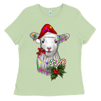 Matcha christmas baby sheep Ladies Tee - RanaPortraitStore