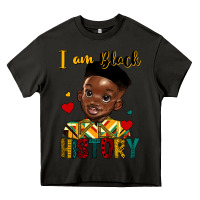 Asphalt i am black history black boy Heavy Core Tee - HRA Design Shop