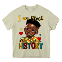 Mossy i am black history black boy Heavy Core Tee - HRA Design Shop