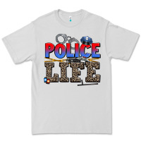 Dove Grey police life Premium Tee - AdoDesignShop