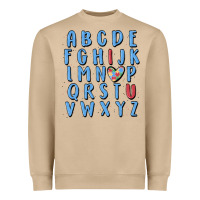 Mushroom alphabet autism awareness Heavyweight Sweatshirt - MaliasSmallBusiness