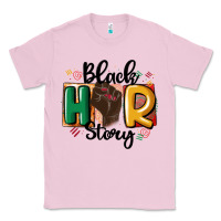 Bubblegum Pink black story Classic Tee - MaliasSmallBusiness
