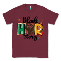 Burgundy black story Classic Tee - MaliasSmallBusiness