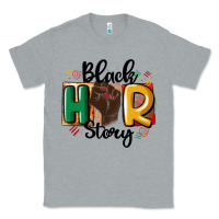 Heather Grey black story Classic Tee - MaliasSmallBusiness