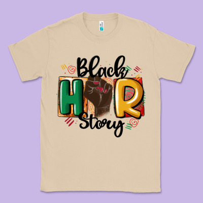 Black Story Classic Tee Designed By Maliassmallbusiness