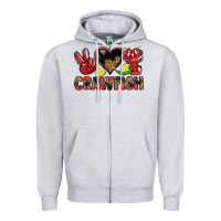 Heather Grey crawfish Zipper Hoodie - LillyAllenDesigns