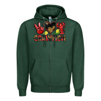Sports Green crawfish Zipper Hoodie - LillyAllenDesigns