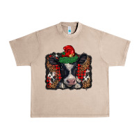French Oak christmas black and white baby cow Urban Heavy Tee - BarkalooDesign