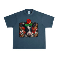 Midnight Navy christmas black and white baby cow Urban Heavy Tee - BarkalooDesign