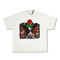 Pistachio christmas black and white baby cow Urban Heavy Tee - BarkalooDesign