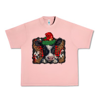 Christmas Black And White Baby Cow Urban Heavy Tee | Teevron