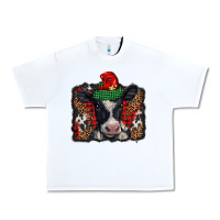 White christmas black and white baby cow Urban Heavy Tee - BarkalooDesign