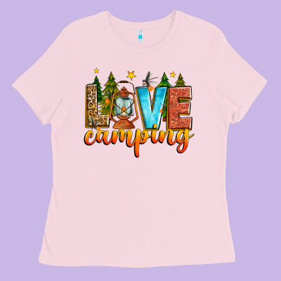Love Camping Ladies Tee Designed By Zillion Design Studio
