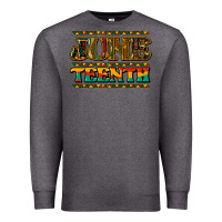 Charcoal Heather juneteenth Premium Sweatshirt - NancyCooperArtShop