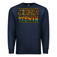 Navy juneteenth Premium Sweatshirt - NancyCooperArtShop